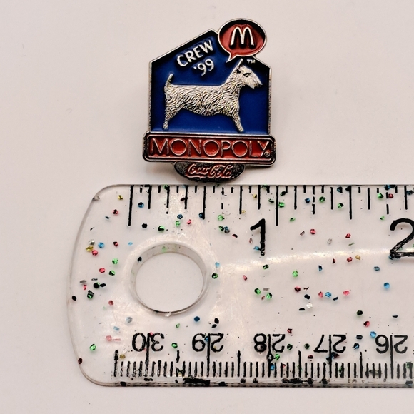 Vintage McDonald's Coca-Cola Monopoly Lapel Pin - Picture 5 of 5